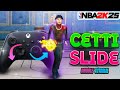 the "CETTI SLIDE" IS BACK😭 HOW TO DO THE CETTI SLIDE in NBA 2K25😈