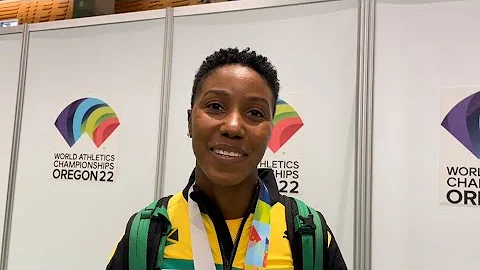 Shanieka Ricketts of Jamaica wins her 2nd World Ch...