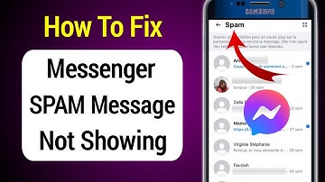 😭How To Fix Messenger SPAM Message Not Showing || message sending problem on Messenger