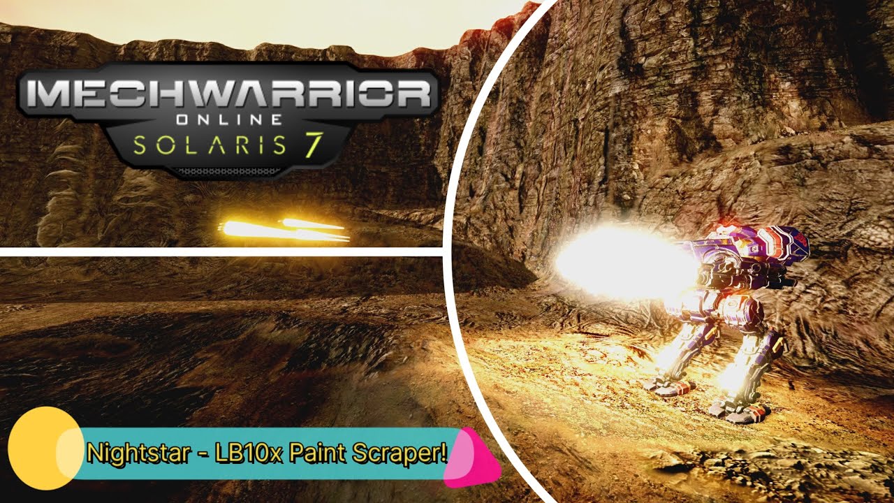 Mechwarrior Online Nightstar LB10x Paint Scraper! YouTube