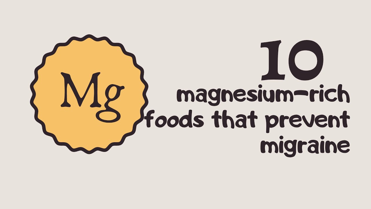 10 magnesium rich foods that prevent migraine YouTube