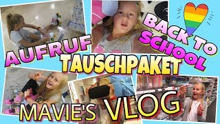 Mavie's VLOG BACK TO SCHOOL FAN TAUSCHPAKET | coole Mädchen