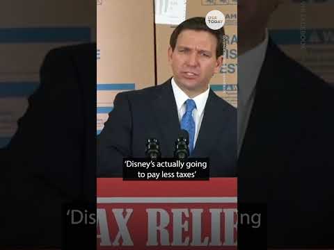 Ron DeSantis on Disney tax status in Florida: 'There's a new sheriff in town' | USA TODAY #Shorts