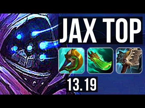 JAX vs PANTHEON (TOP) | 6 solo kills, 400+ games | KR Master | 13.19