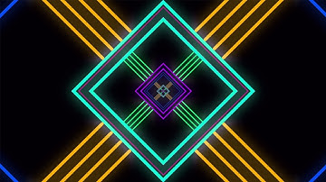 Motion Background ǁ Endless colorful rotating abstract square tunnel ǁ Animated Background