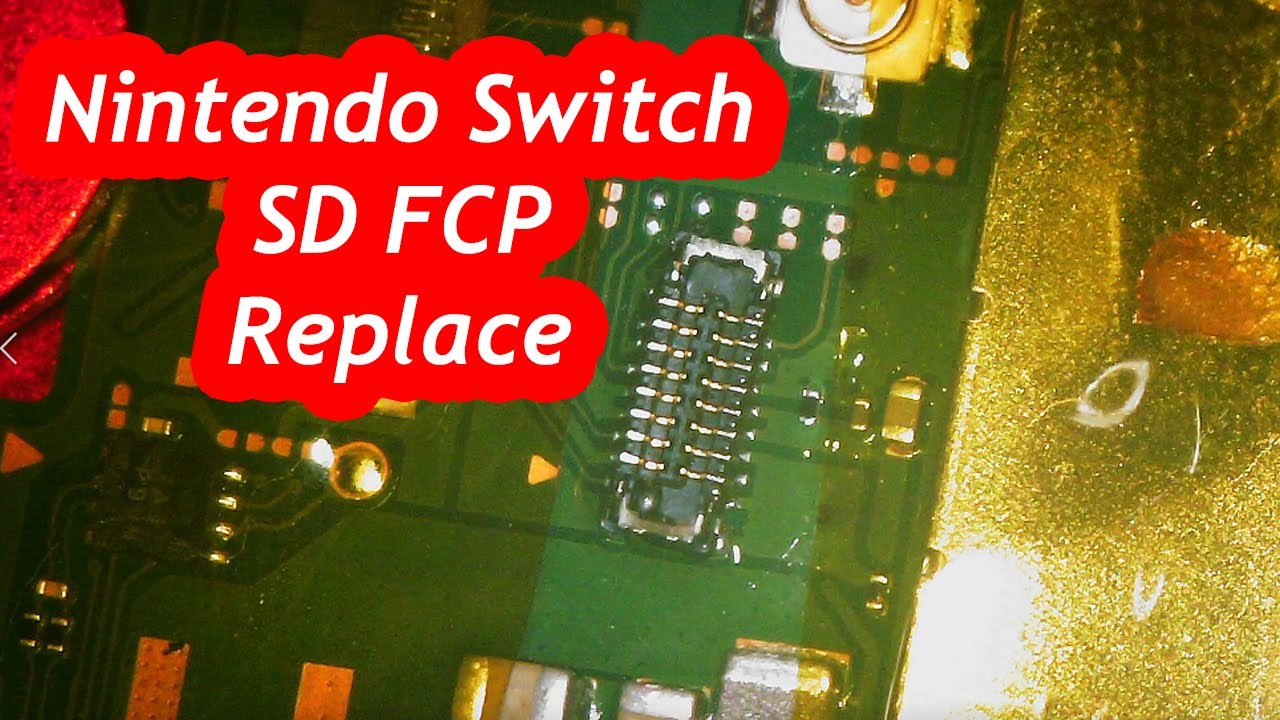 Réparation Connecteur FPC Lecteur Carte Micro SD Nintendo Switch  Application Pâte Thermique Non
