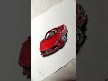 Draw Ferrari 😮‍💨🔥.                                              #artist #cars #ferrari #drawing