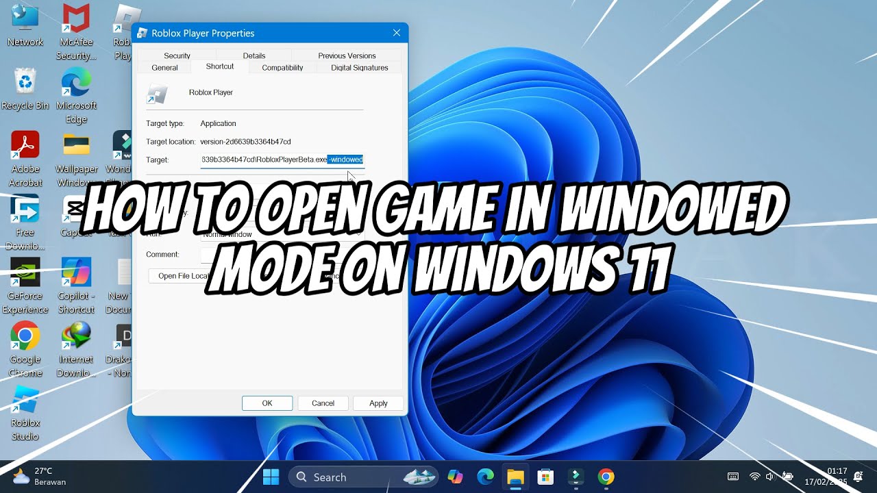 How to Open Game in Windowed Mode on Windows 11 - YouTube