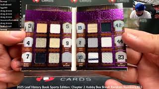 картинка: 31.10.2025 Спортивное издание Leaf History Book 2025 года: Глава 2 Hobby Box Break Случайные числ...