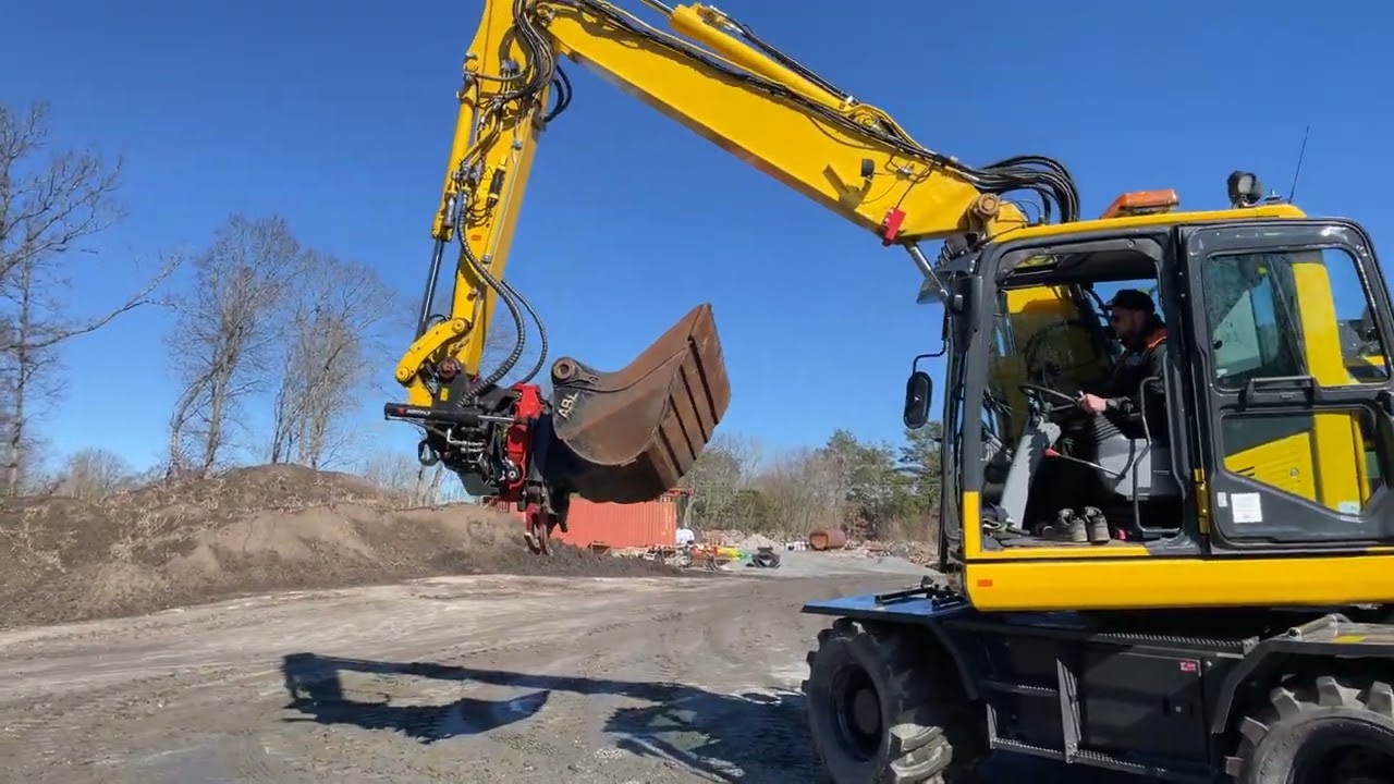 Grävmaskin med kärra Komatsu PW148, 2021 MOBA Xsite pro