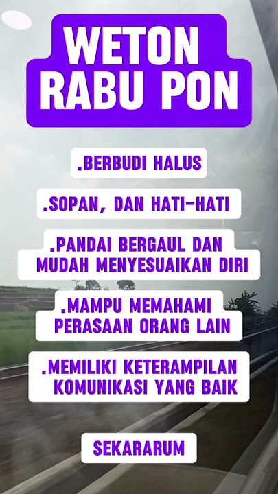☘️ WETON RABU PON☘️Rabu,27-11-2024 #shorts