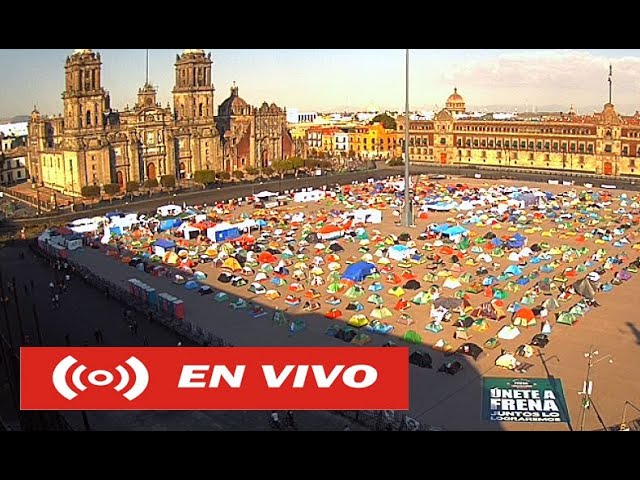 Zocalo en vivo / visto desde el Gran Hotel Ciudad de México