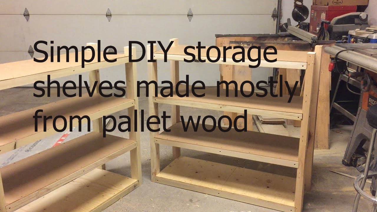 Food Storage Friday #26: Making Mason Jar Shelves out of Pallets