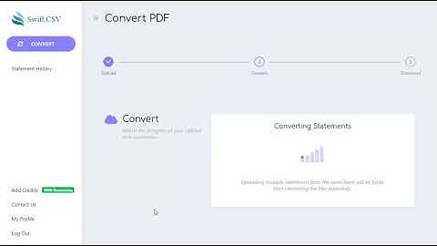 How to convert PDF bank statements to CSV - 5 Pages Free