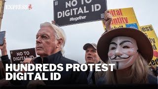 No To Digital Id Protesters Gather Outside Downing Street