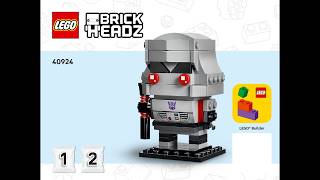 LEGO 40924 Instructions | Transformers | Megatron Robot & Vehicle | Robot | Brickheadz