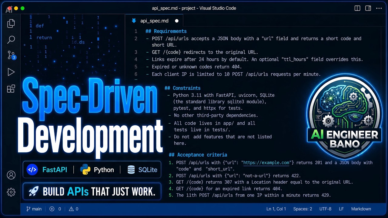 Spec-Driven Development Explained: Stop Vibe Coding - YouTube