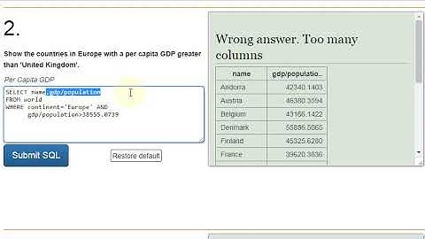 sqlzoo select in select 2