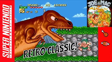 Joe & Mac: Caveman Ninja (1991) Gameplay | Data East Classic! Super Nintendo Version | SNES #snes