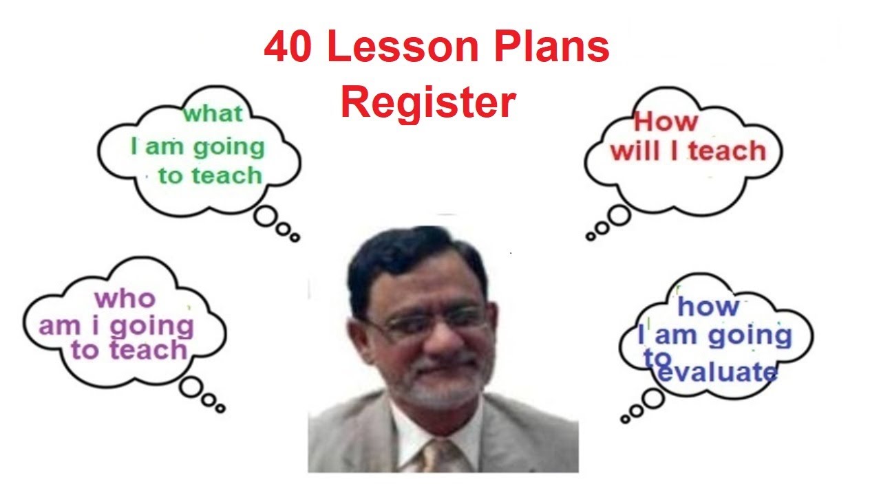 40 Lesson plans Register - YouTube