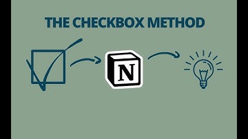 Create beautiful Statistics in Notion using the Checkbox Method