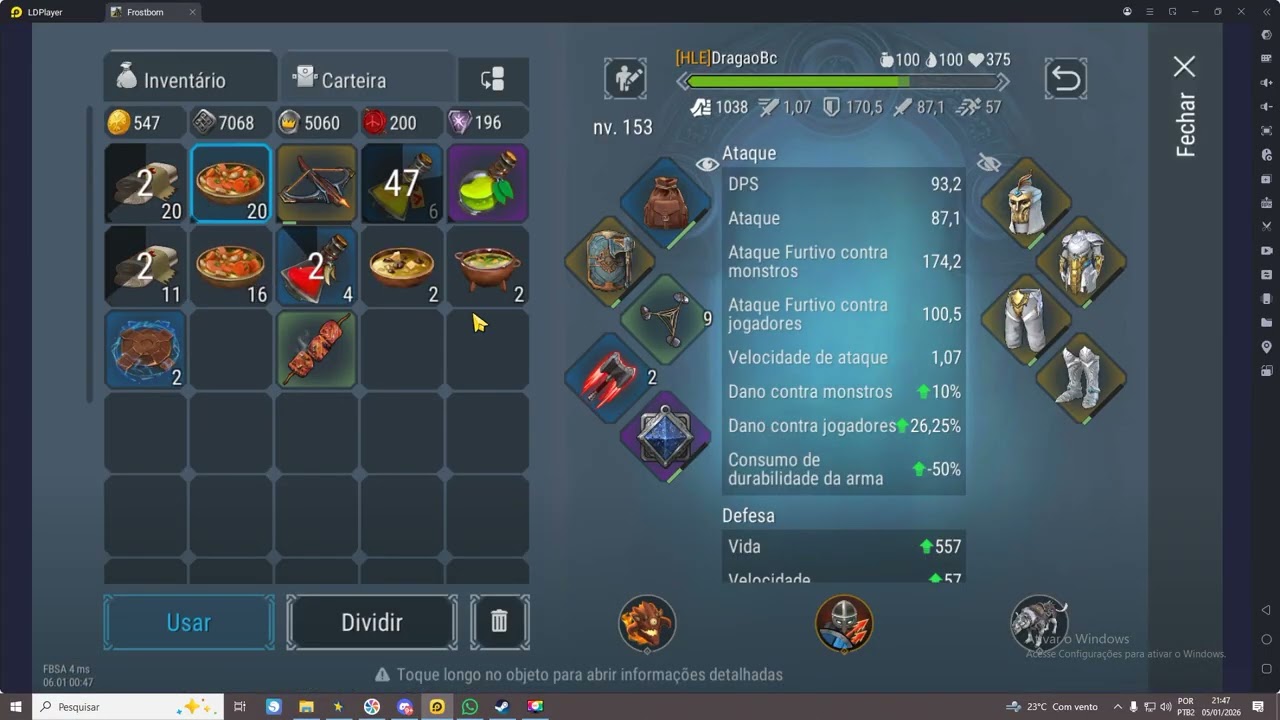 Frostborn pvp mercenário e ocultista