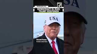 Wanna See Freedom Us President Trump Reacts To Question On Democracy In Iran