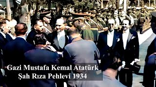İran Şahı Rıza Pehlevi'nin Atatürk'ü Ziyareti 1934 #atatürk #şahrızapehlevi