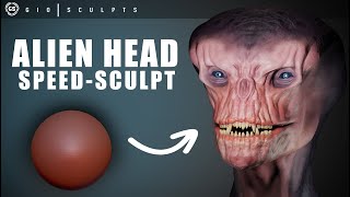 Alien Creature Concept - 3D Timelapse