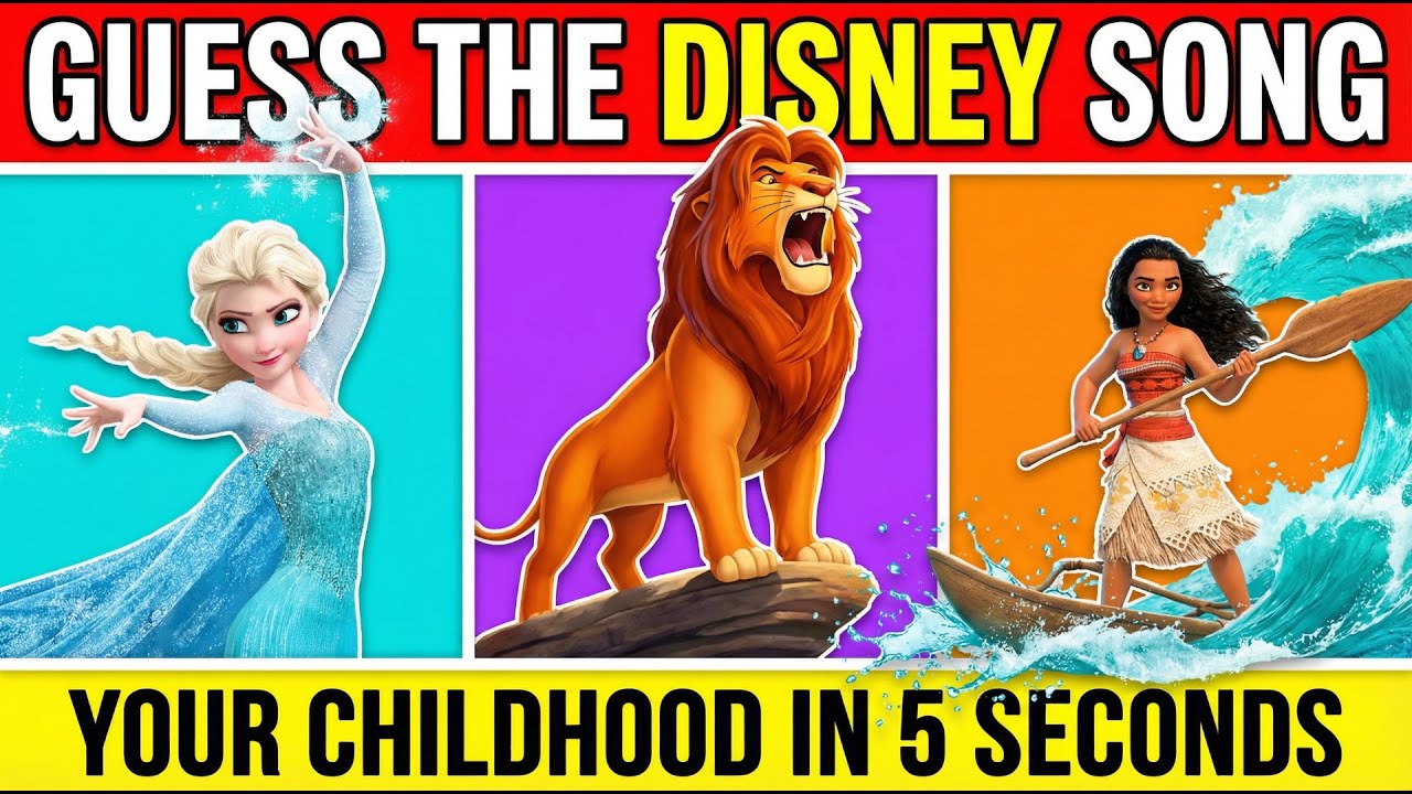 🎶Guess The Disney Movie 🎬 in 5 Seconds | Classic Songs Nostalgia!