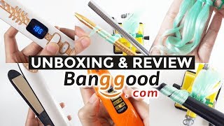 Flat Iron, Curling Iron &amp; Curling Wand from BANGGOOD | Unboxing and Review | Mozekyto