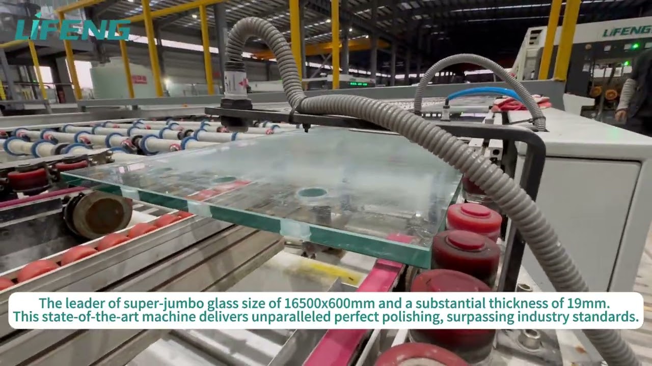 Perfect 16500x600mm Super-Jumbo Glass Size Double Edger Line