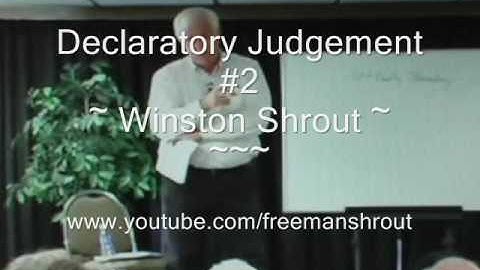 Declaratory Judgement Winston Shrout 2
