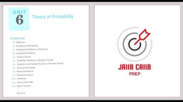 CAIIB ABM 2025 | Theory of Probability | ABM Unit 6 Concept & MCQs | CAIIB Preparation June 2025