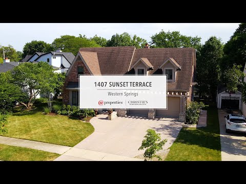 1407 Sunset Terrace, Western Springs, IL home video tour
