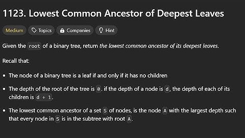 Leetcode 1123 | Lowest Common Ancestor of Deepest Leaves | Java Solution | C++ | Daily Problem
