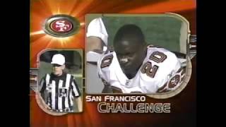 San francisco 49ers vs oakland raiders 2002 week 9 (the battle of the
bay) this game is first time that jerry rice played against 49ers...