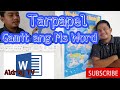 Paano gumawa ng Tarpapel gamit ang Microsoft Word || Tutorial