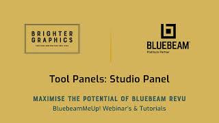 Studio Panel: Brighter Graphics' Bluebeam Revu Video Tutorials