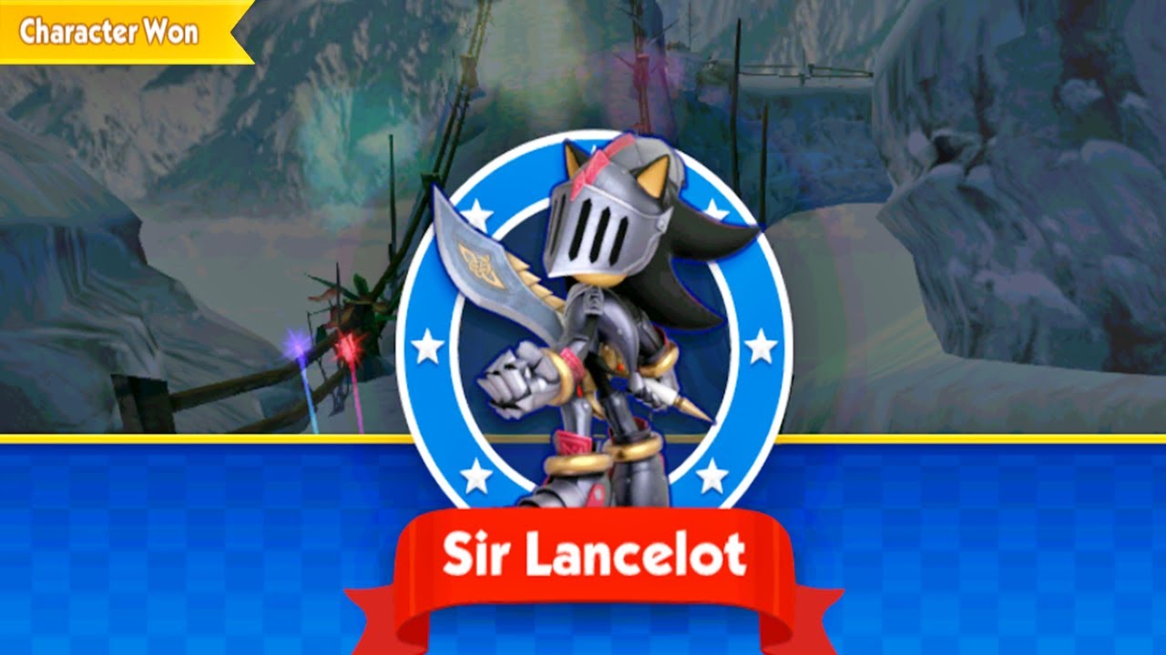 Sonic Dash: Sir Lancelot Shadow New Character Unlocked Update - All Character Unlocked Gameplay FHD