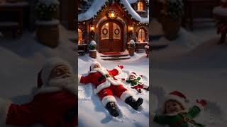Santa & His Elf Make Snow Angels at the North Pole ❄️🎅✨ | Christmas Magic
