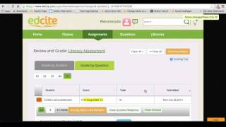 Demo of grading on Edcite