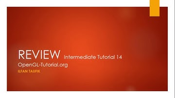 Basic OpenGL Tutorial 14- Render to texture ilfan Taufik