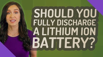 Should you fully discharge a lithium ion battery?