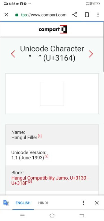 Unicode 3164  / Solution /  Games ma  Name ma gap karna ka leya  / #unicode #games #freefire #bgmi