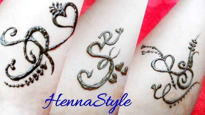 Rs Tattoo Mehndi Designs Most Stylish 4 Rs Tattoos Couple Tattoos Alphabet Mehndi Design Youtube
