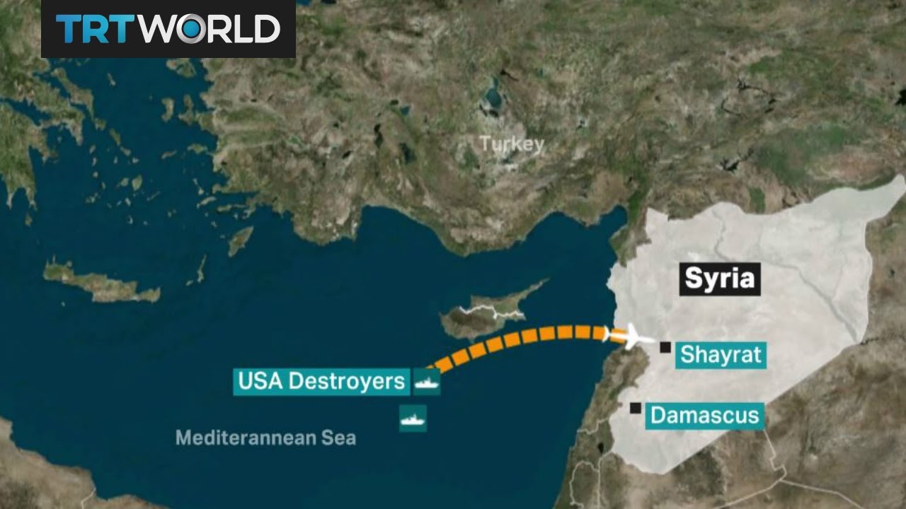 US attacks Syria: Tomahawk missiles fired from ships in Mediterranean Sea