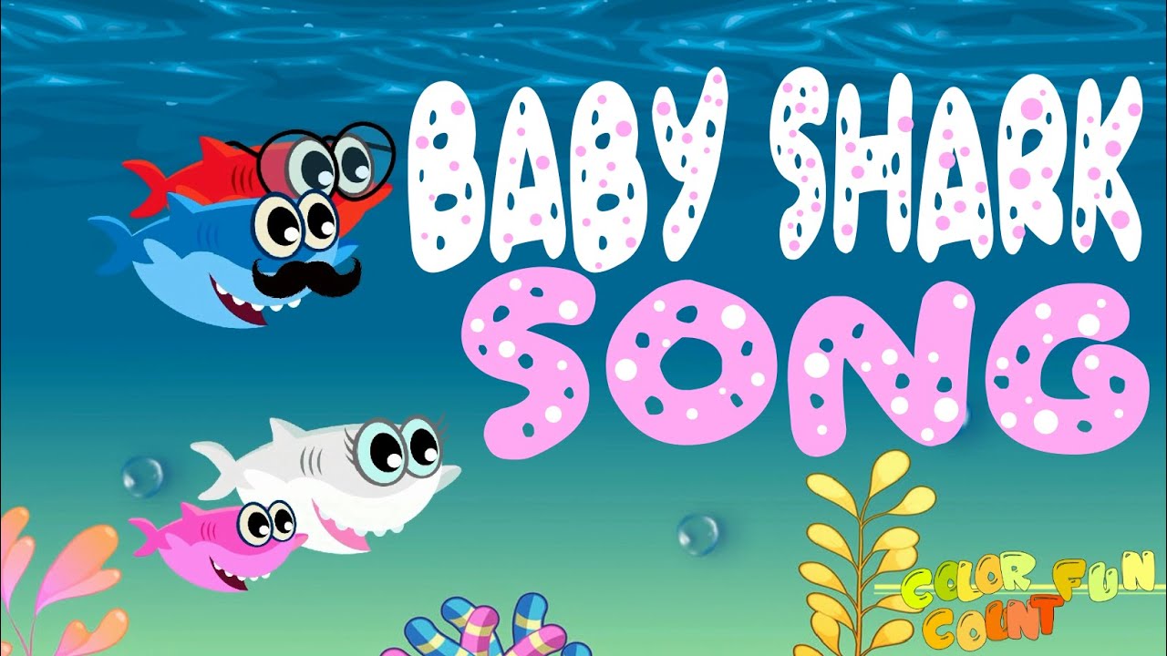 Беби песни на английском. Baby Shark песня. Baby Shark звезда. Бэби Шарк фон. Baby Shark Nursery Rhymes.