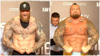 HEAVIEST FIGHT IN HISTORY! - THOR 'THE MOUNTAIN' BJORNSSON & EDDIE 'THE BEAST' HALL (FULL) WEIGH IN