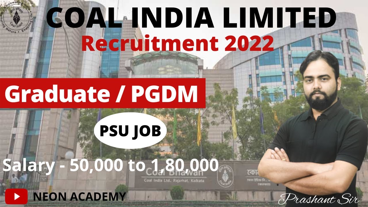 Coal India Recruitment 2022 | CIL MT-HR/Personnel Recruitment 2022 Notification | Full Details